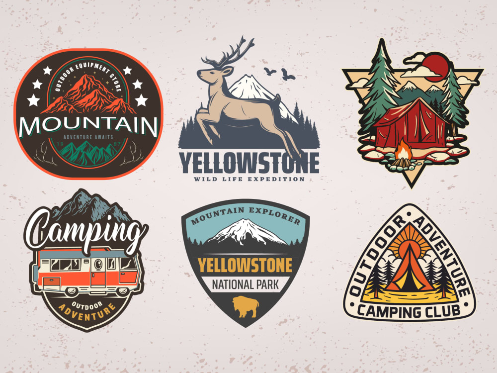 A professional retro vintage logo, patch, badge, label and sticker Upwork