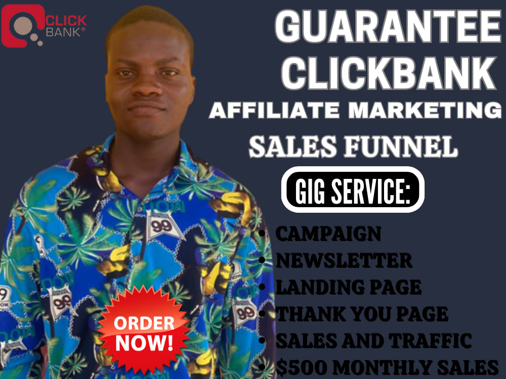 Clickbank affiliate marketing sales funnel or Landing Page