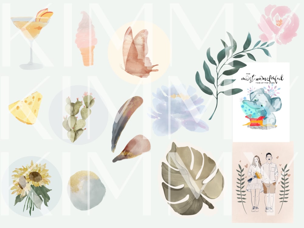 Boho Wildflower Stickers, Digital Planner Stickers