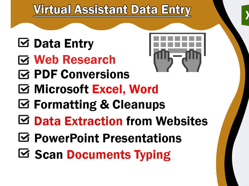 Accurate Data Entry Excel To PDF Copy Paste Web Scrap Data