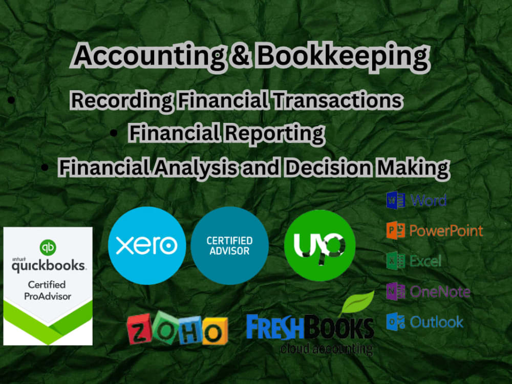 Accounting Bookkeeping Data Entry services for your Business Upwork