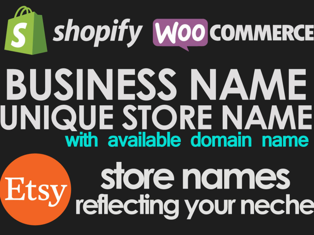 A unique business, brand or store name with a domain name Upwork