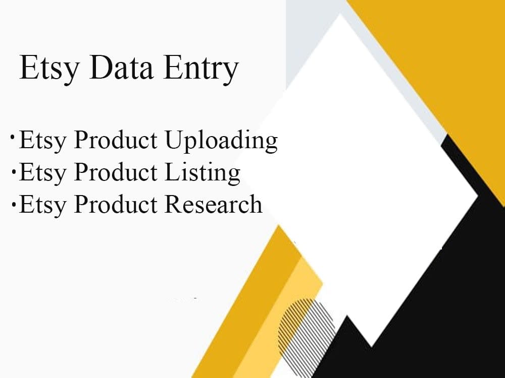 Etsy Product Entry/Etsy Product Uploading Services Upwork