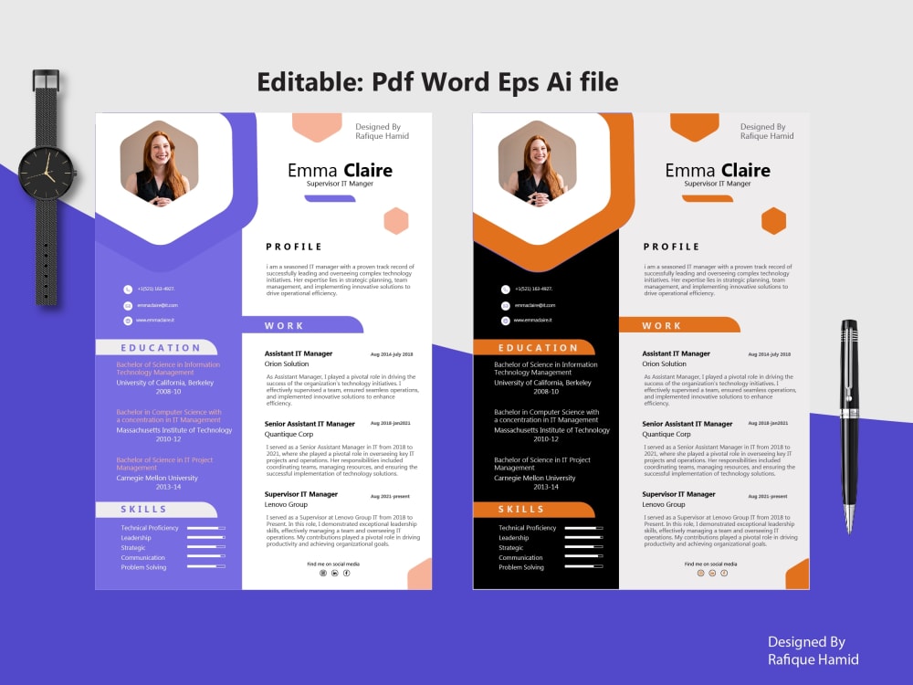 First Impressions Matter, Tailored Resume, CV & Cover Letter design Upwork