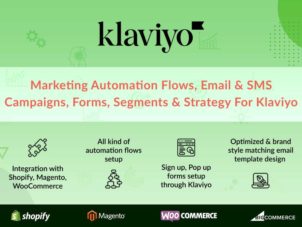 Klaviyo setup with automation flows, campaigns, forms Upwork