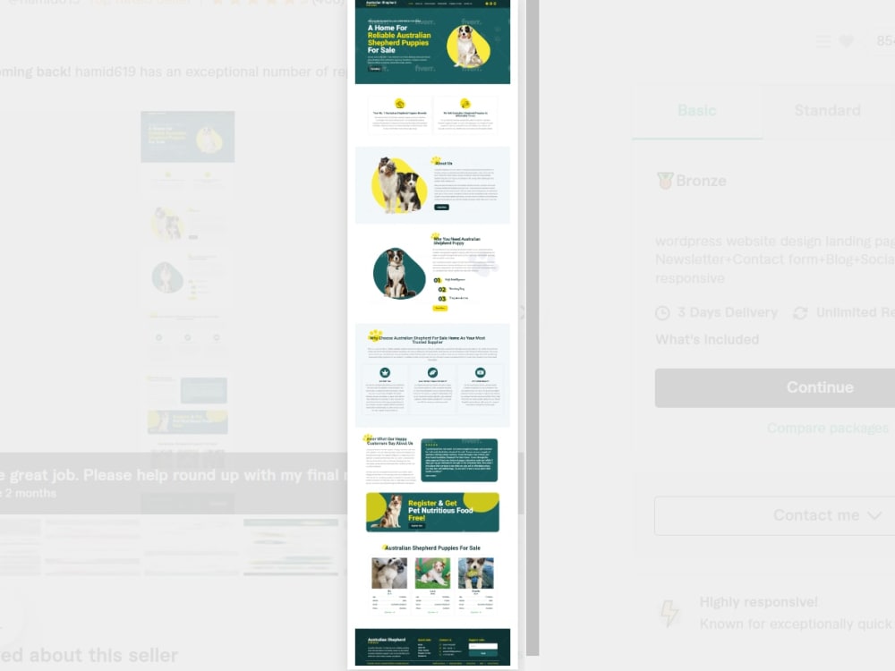 A develop modern wordpress website design responsive web blog site | Upwork