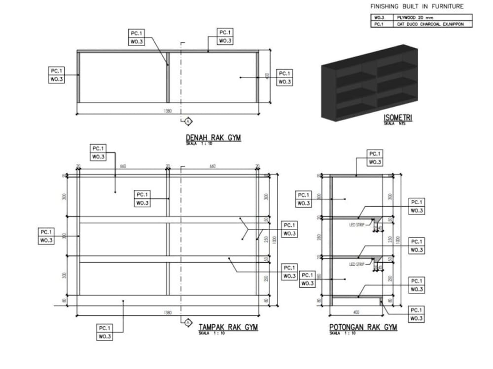 Detail Drawing of Furniture and Kitchen Sets from Your Design Upwork