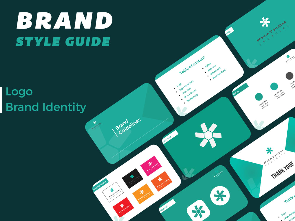 Modern Brand Style Guide, Brand identity and Branding Upwork
