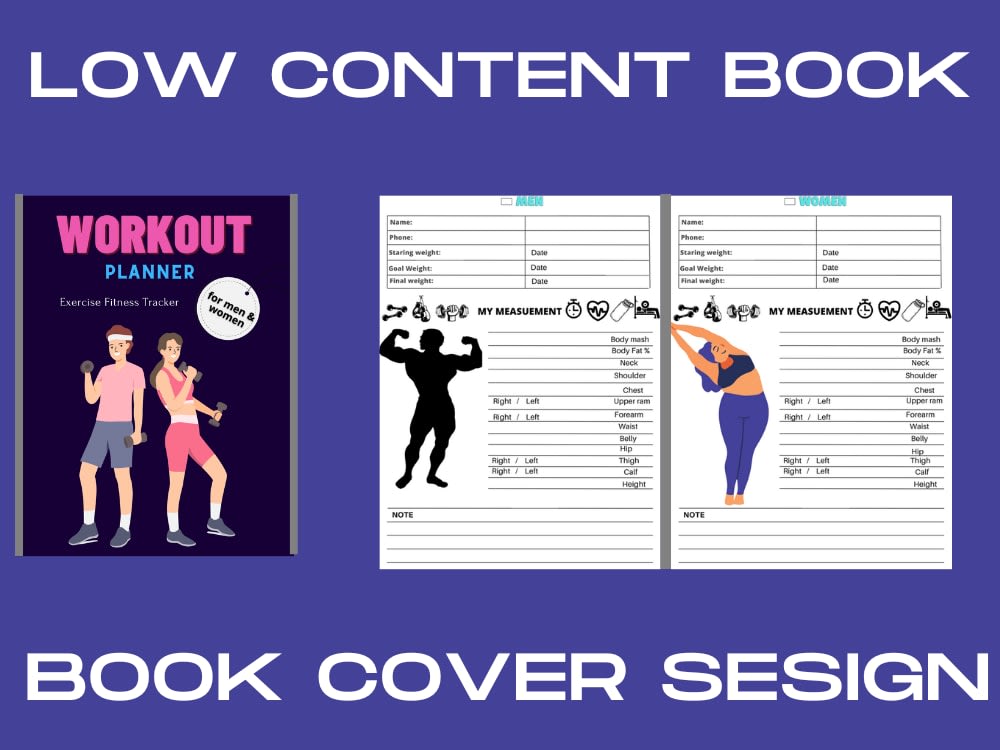 Workout Log Book, Workout journal interior