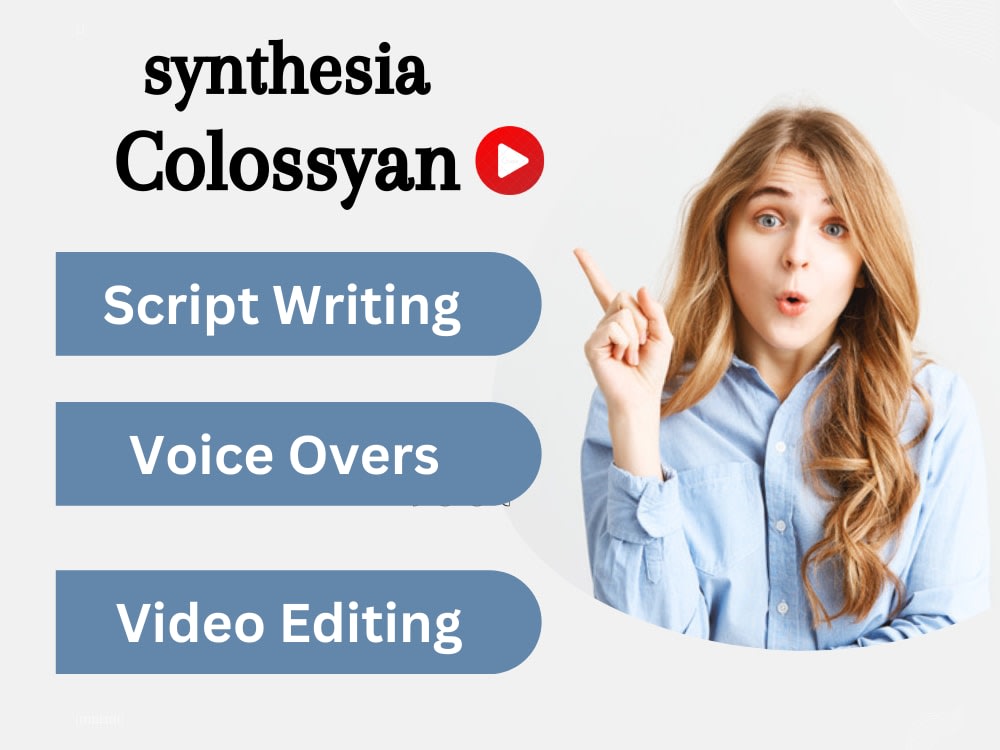 Unique Synthesia and Colossyan AI videos, ads videos | Upwork