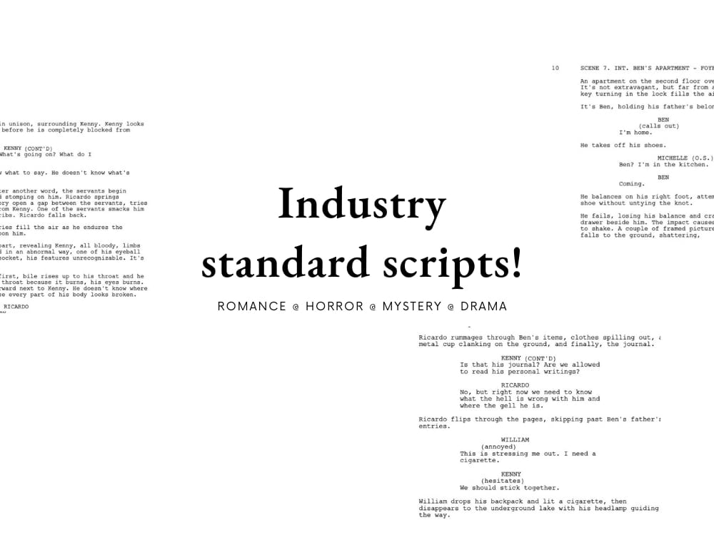 A compelling screenplay for your movie, TV script, short film