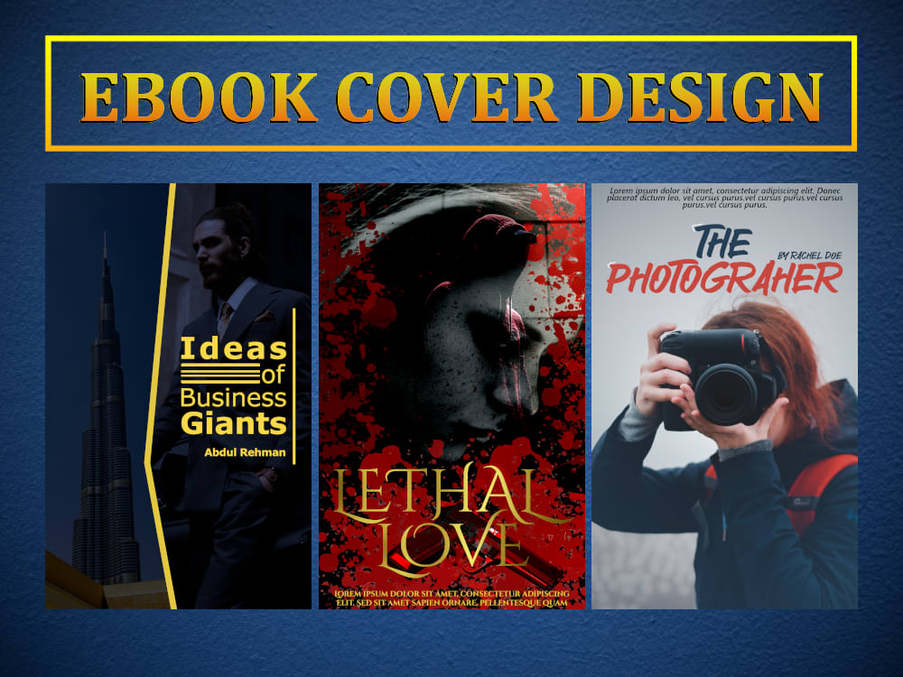 Attractive book cover design for ebook, kindle, KDP Upwork