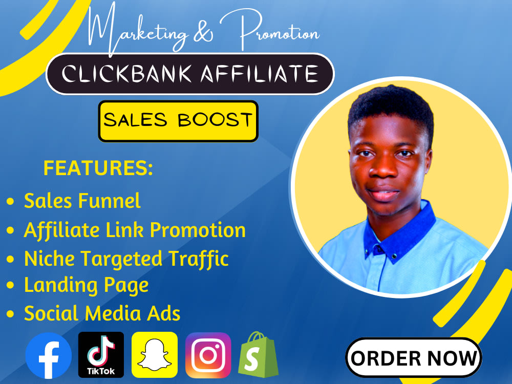 Clickbank affiliate marketing sales funnel or Landing Page