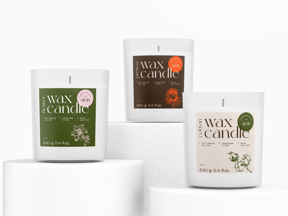 Design premium candle labels, and cosmetic packaging by Pixart88