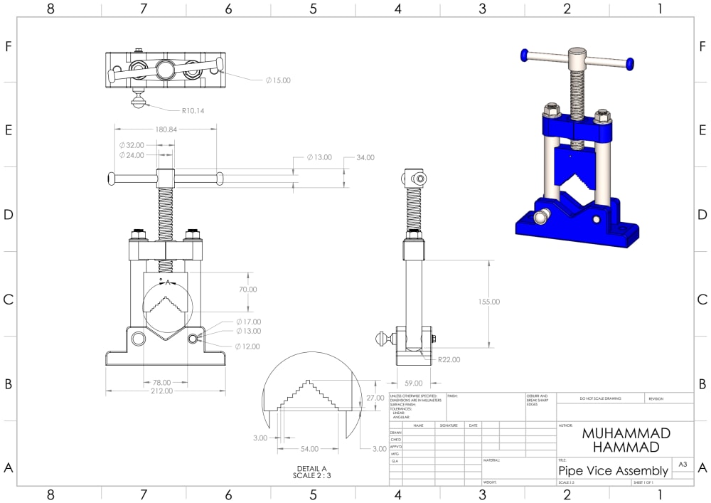 Create 2d technical drawings of product or hand sketch by Vulong87 | Fiverr