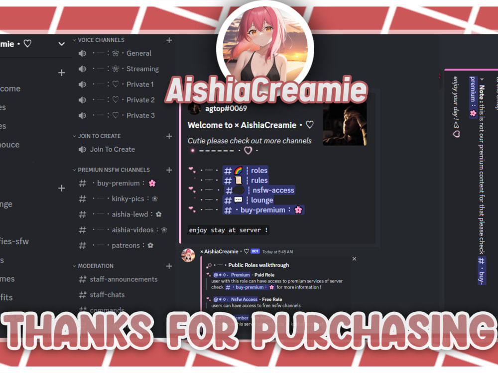 Aesthetic, anime, kawaii and cute discord server within 28 hours