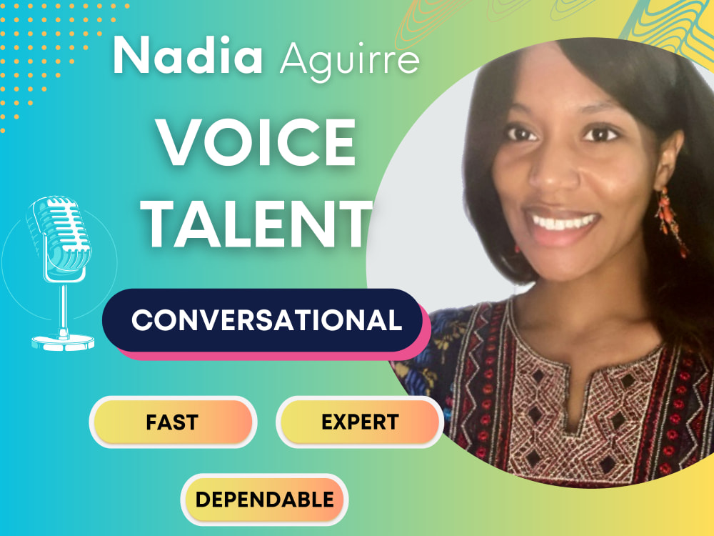 A high quality American female voice over, English female voice actor