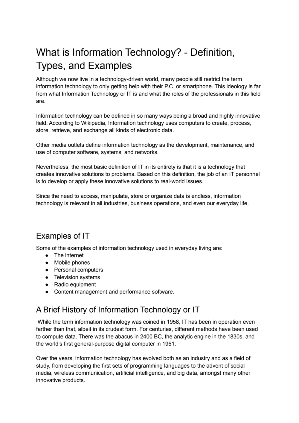 Common Types of Technology: Innovative Solutions for Everyday Life