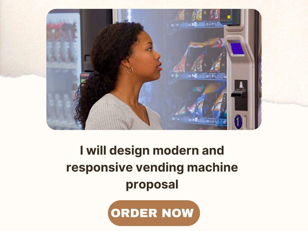 A modern and responsive vending machine proposal Upwork