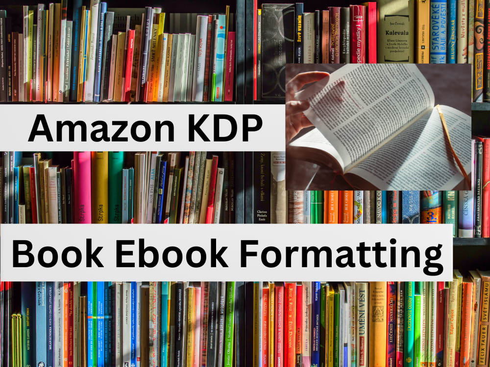 Book and Kindle ebook formatting and layout design for amazon kdp Upwork