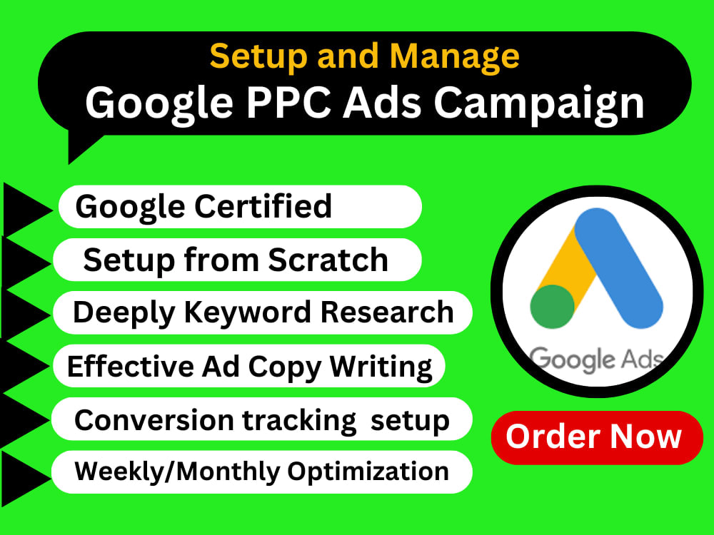 Google Adwords, PPC Ads campaign, Google ads setup and management
