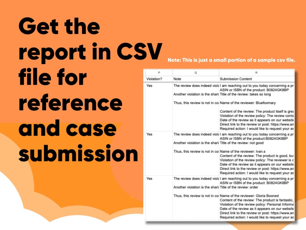 Analysis and Case Submission Content for Amazon Negative Review Removal