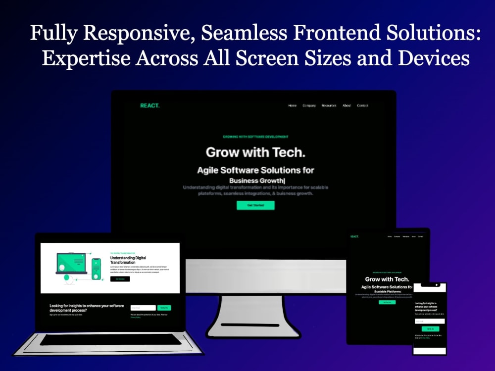A Responsive, SEO-Optimized Landing Page by a Front-End Expert. | Upwork