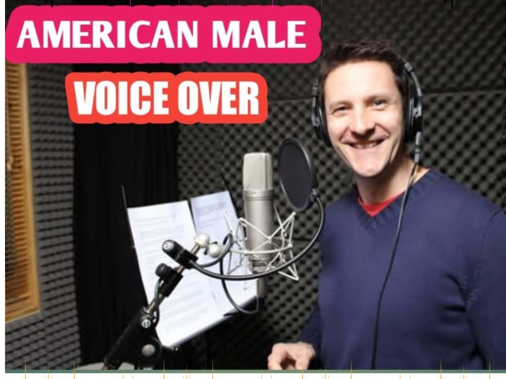 Record a professional american male voice over. Upwork