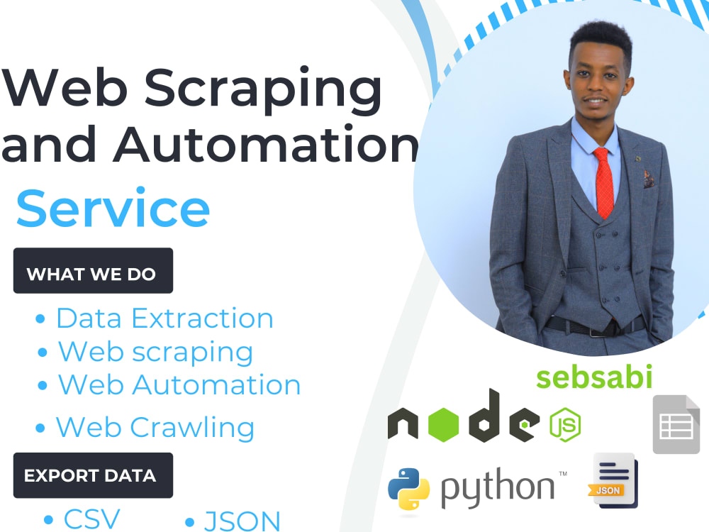 Web scraping, automation python, node.js puppeteer playwright script ...