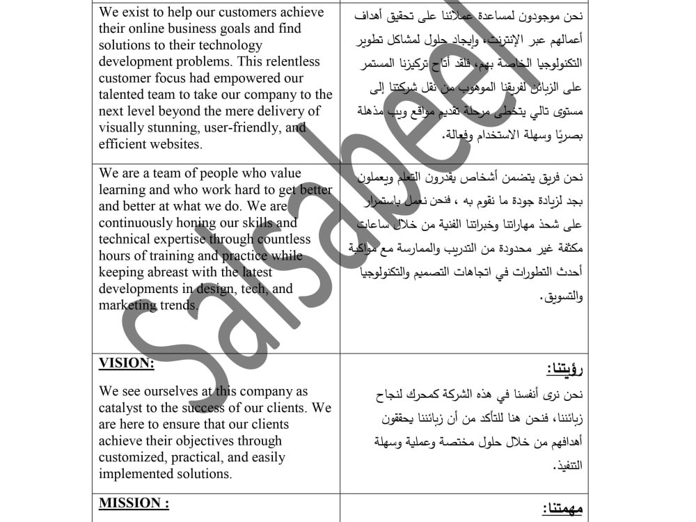 A Professional EnglishArabic Translation & Double Proofreading Upwork