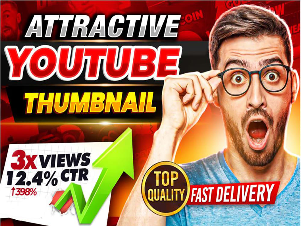 Design eye catchy and attractive youtube thumbnails | Upwork