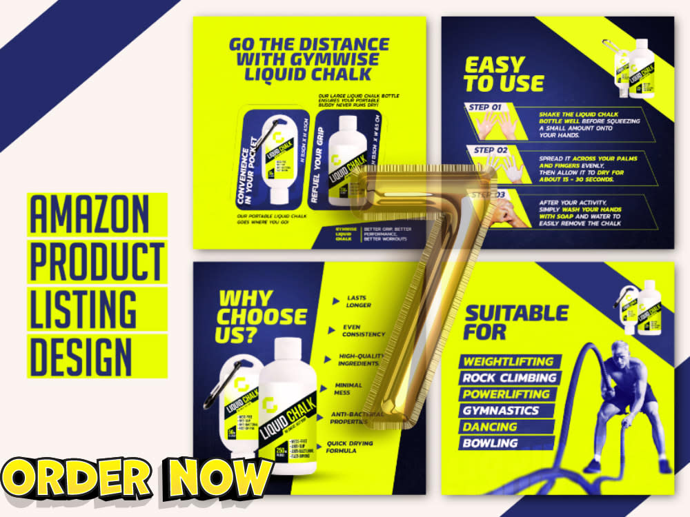 Creative Amazon business infographic and Bol product listing images