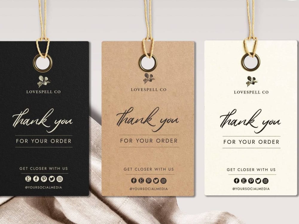 design luxury hang tag, neck label and clothing label