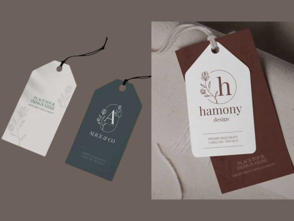 design premium luxury hang tag and clothing label