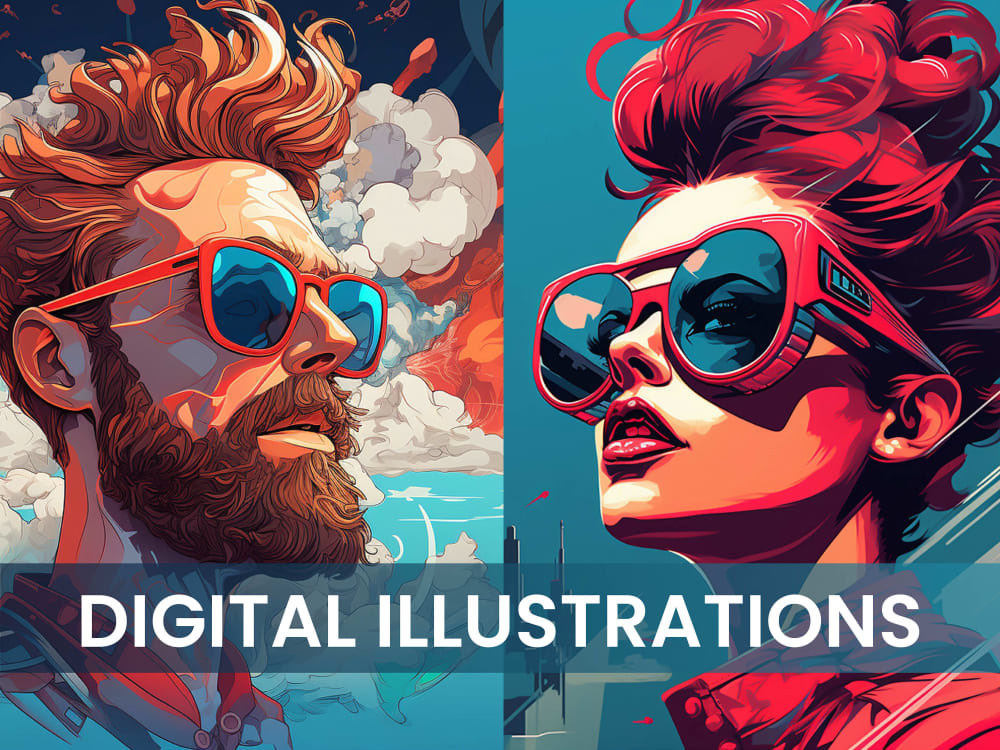 Any 2d illustration in Illustrator or Photoshop | Upwork