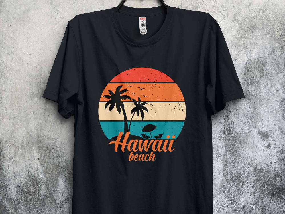 Beach T-shirt Design Projects