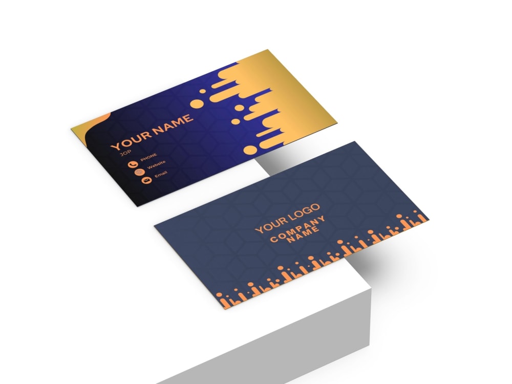 A unique, modern and bestquality business card design. Upwork