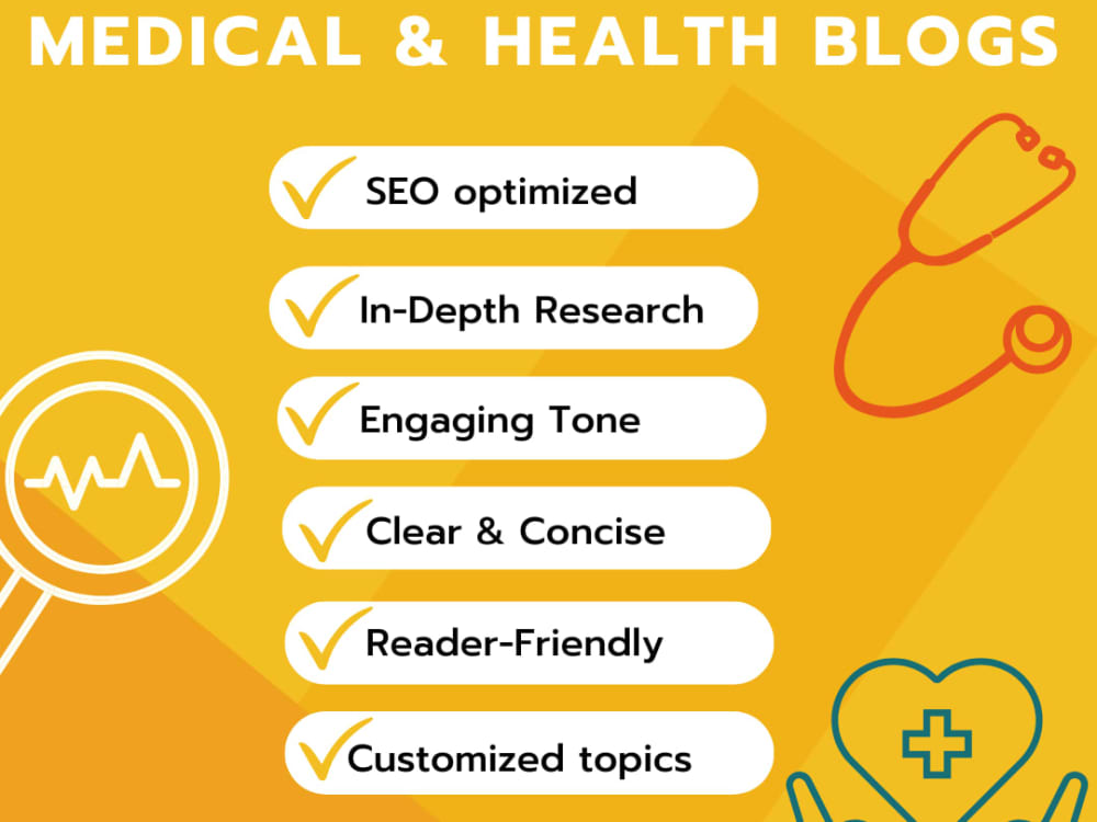 Health & wellness blog posts for your website. | Upwork