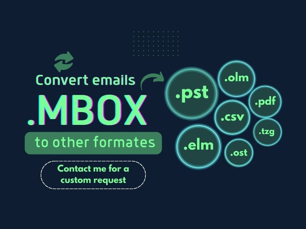 Mbox file conversion service, pst, olm, pdf, csv, eml etc. Upwork