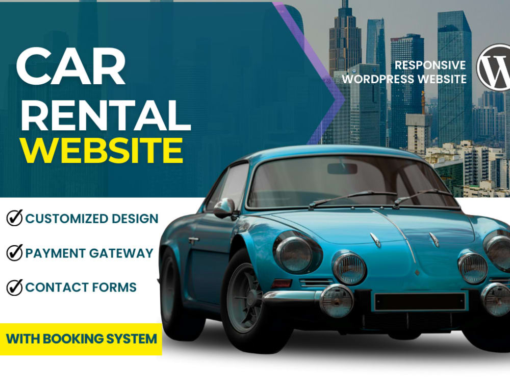 A Responsive Car Rental, Car dealership and Car booking website Upwork