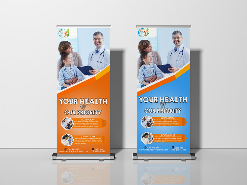 Rollup banner/Retractable banner · Workcenter