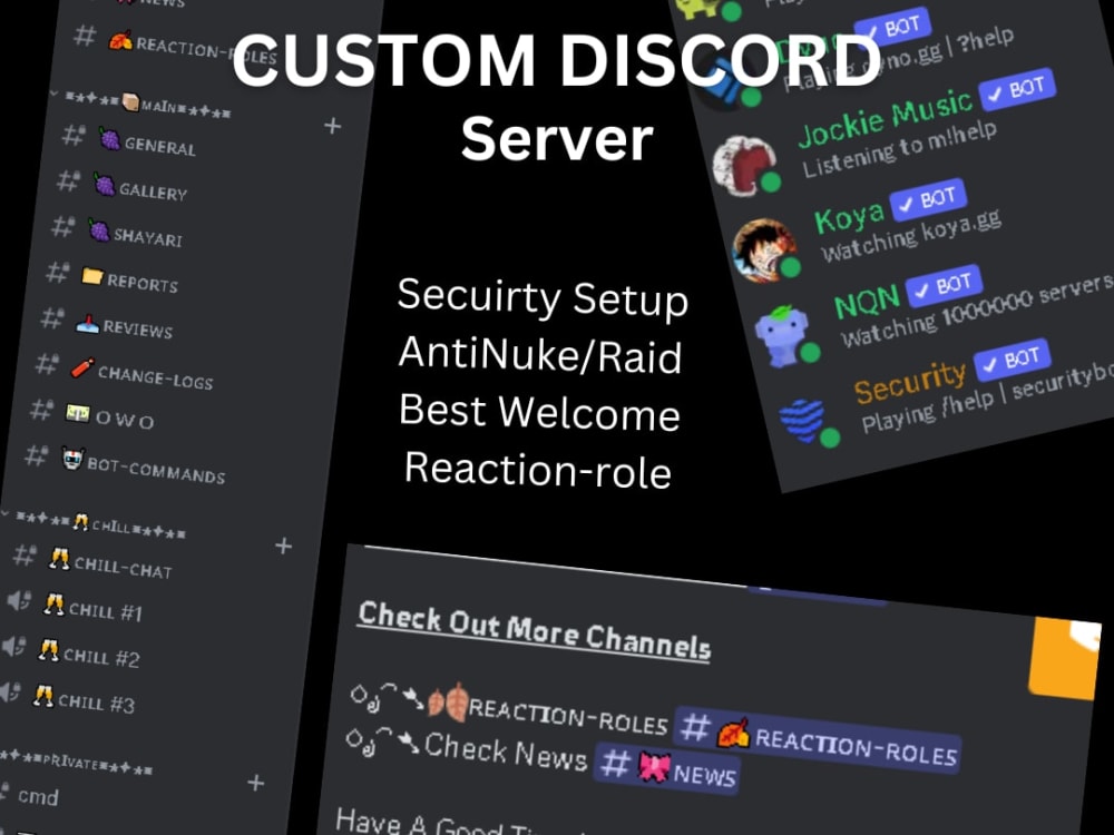Best custom discord server Upwork