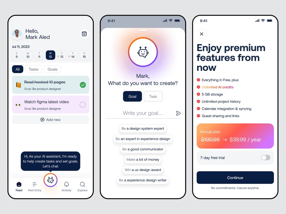 Mobile app UI/UX design in Figma | Upwork