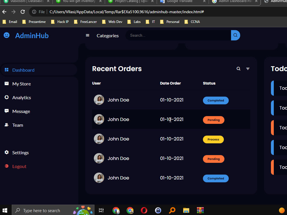 Admin Dashboard, this program aims to manage the sales of your business