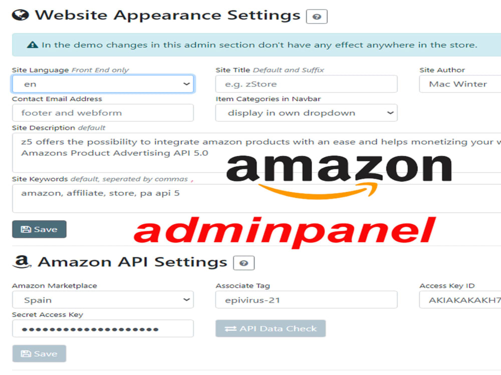An amazon affiliate Store products Upwork