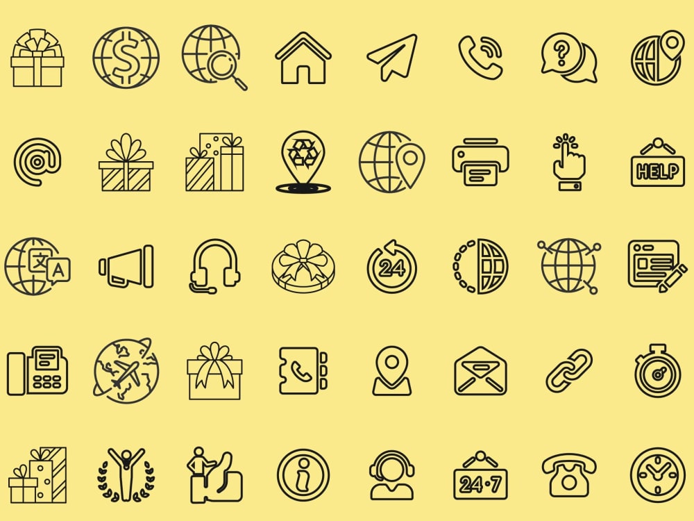 24 hour service - Free business icons