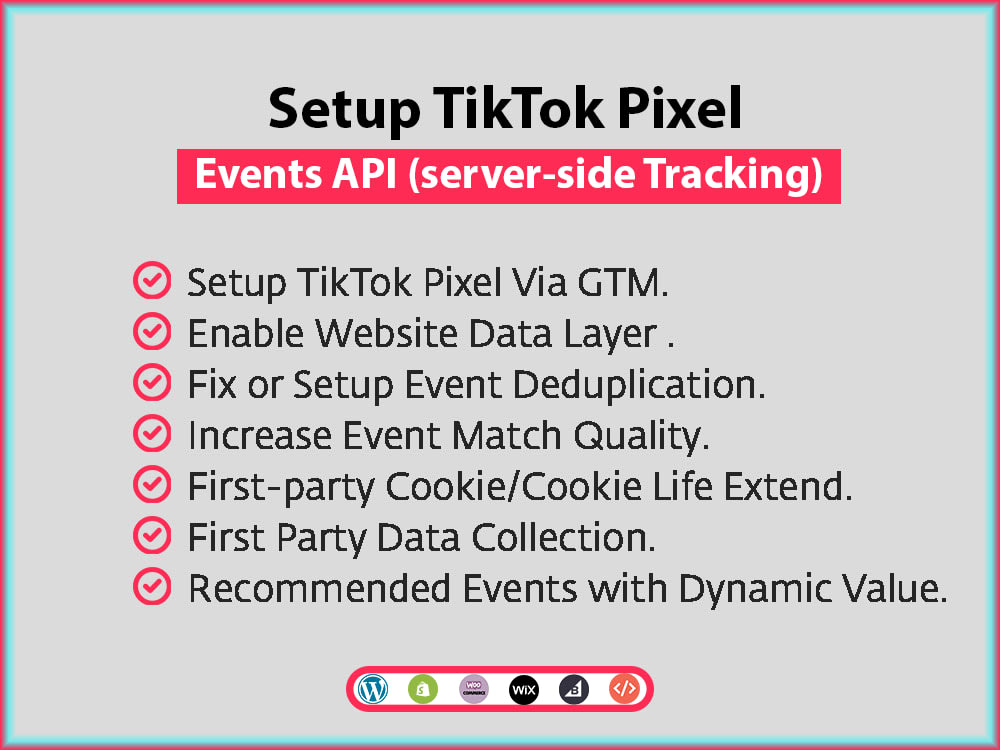 Setup, fix tiktok pixel, conversion API, serverside tracking in GTM🌦