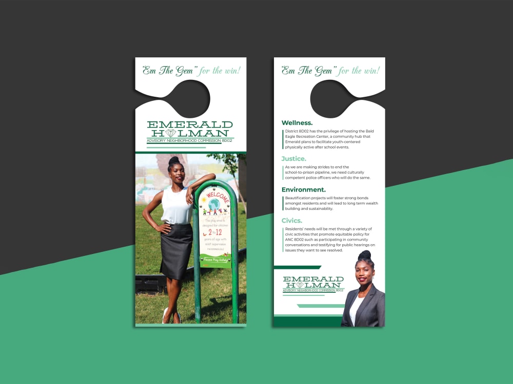 A premium Door Hanger, Rack Card, DL Flyer Design Upwork