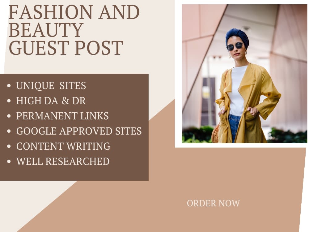 Beauty and fashion guest posts with permanent links. | Upwork