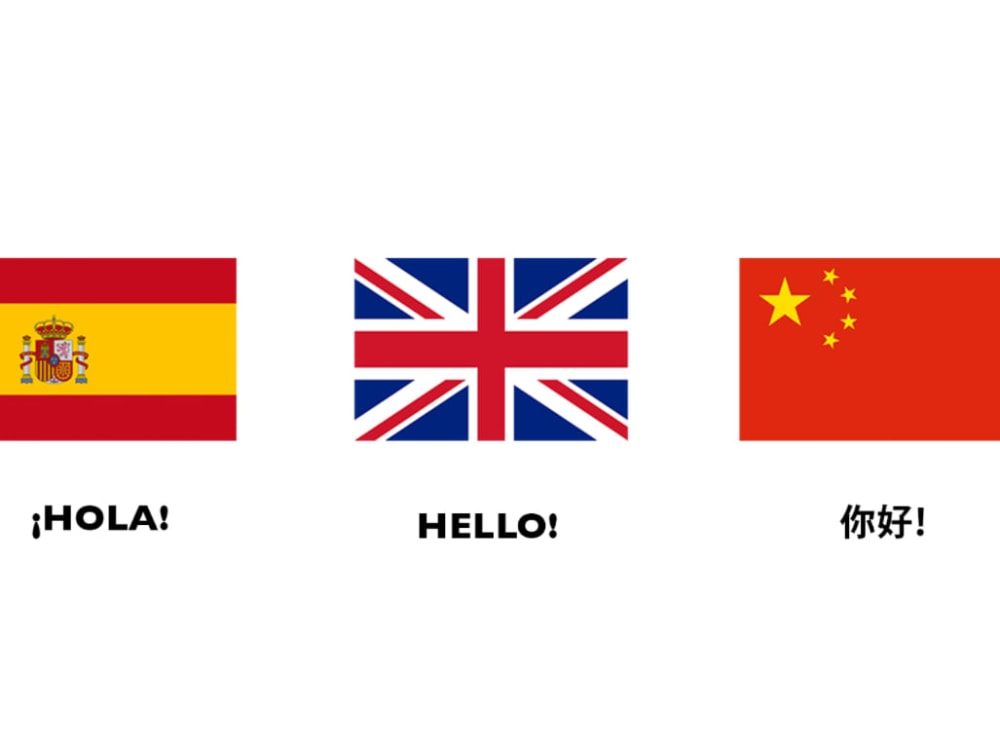 Translation from Spanish to Cantonese, Mandarin, Japanese or English